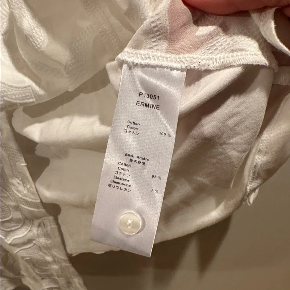Anne Fontaine Ermine Jacquard Blouse 38 US4/6 - Picture 6 of 10